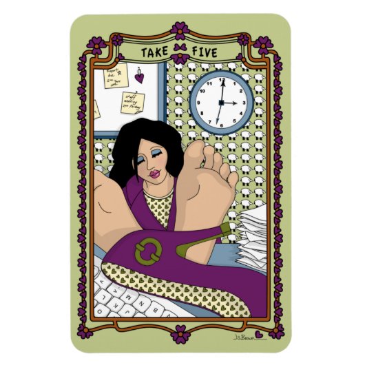 Neem Vijf_A_4x6 koelkast Magneet (Verticaal)