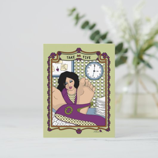 Neem Vijf_A_ Briefkaart (Staand voorkant)