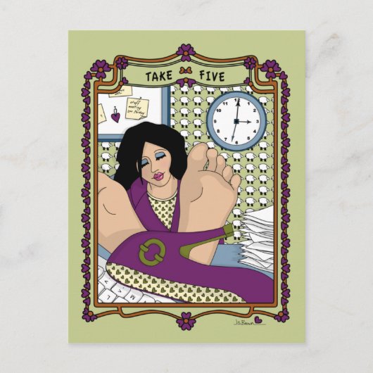 Neem Vijf_A_ Briefkaart (Voorkant)