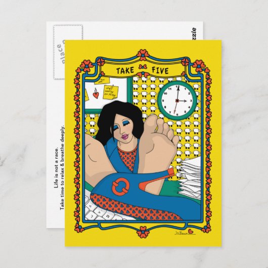 Neem Vijf_B_ Briefkaart (Voorkant / Achterkant)