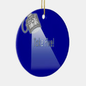 Neem vijf! keramisch ornament (Rechts)