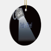 Neem vijf! keramisch ornament (Rechts)