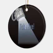 Neem vijf! keramisch ornament (Links)