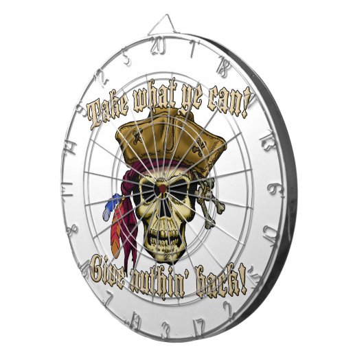 Neem wat je kunt... dartbord (Voorkant Rechts)