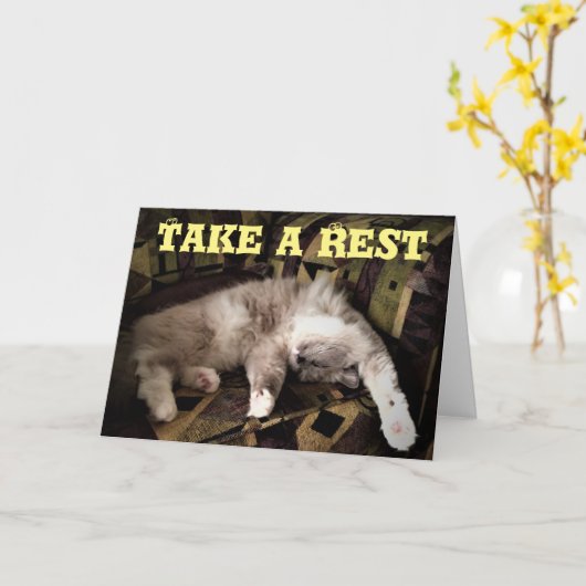 Neem wat rust, kaart (Gele Bloem)