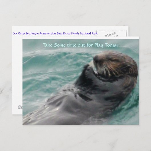 Neem wat tijd voor het spelen. briefkaart (Voorkant / Achterkant)