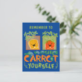 Neem wortelje zelf | Wortelbonen Briefkaart (Staand voorkant)