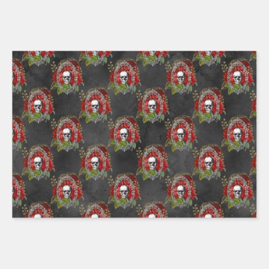 Neem zelf een gotische kleine kerst inpakpapier vel (Voorkant 3)