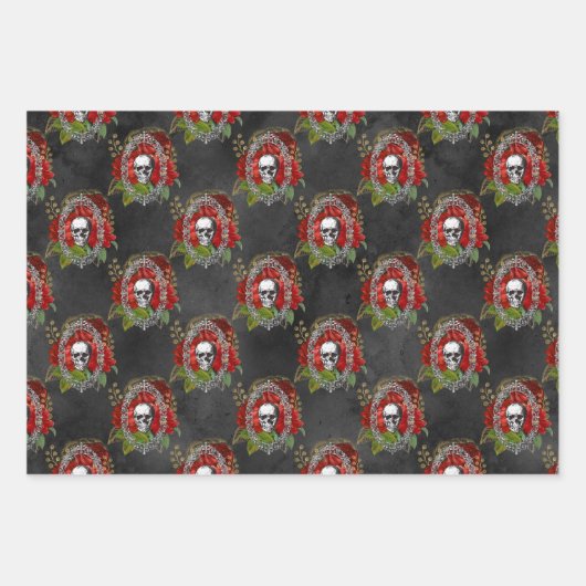 Neem zelf een gotische kleine kerst inpakpapier vel (Voorkant 2)