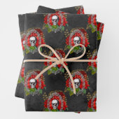 Neem zelf een gotische kleine kerst inpakpapier vel (In situ)