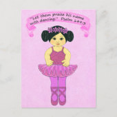 Neem zijn naam met dansende ~Scripture~Print op Briefkaart (Voorkant)