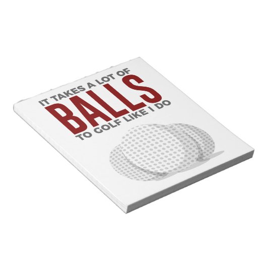 Neemt afvallen naar Golf zoals ik... Notitieblok (Schuin)