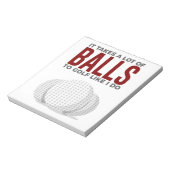 Neemt afvallen naar Golf zoals ik... Notitieblok (Linkerzijde)