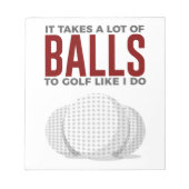 Neemt afvallen naar Golf zoals ik... Notitieblok (Voorkant)