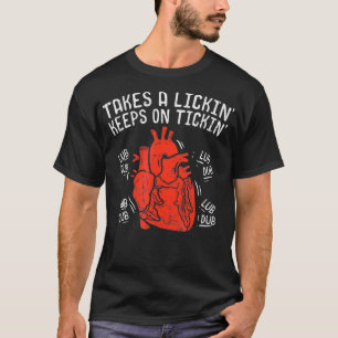 Neemt een blikvanger op Tickin voor open hartslag T-shirt