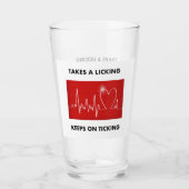 Neemt een klap - houdt het trappen glas (Achterkant)