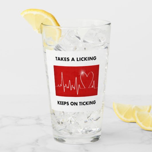 Neemt een klap - houdt het trappen glas (Voorkant ijs)