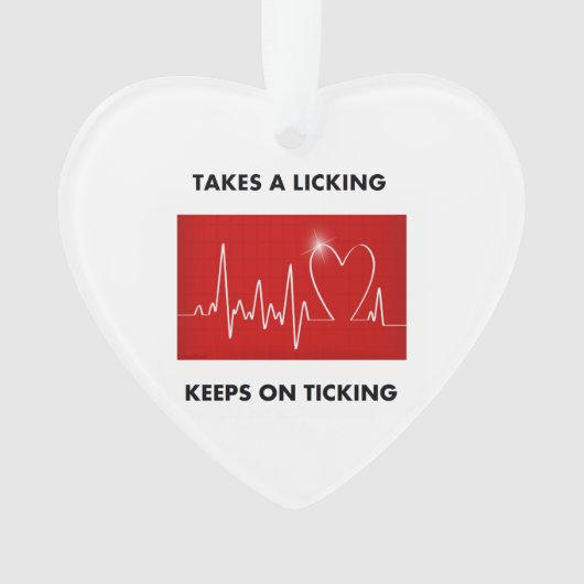 Neemt een tikkeltje - Houdt het aan tikken Ornament (voorkant)