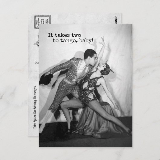 Neemt twee voor Tango Dancer Briefkaart (Voorkant / Achterkant)