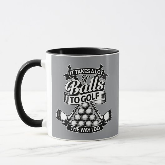 Neemt veel ballen - grappig golf mok (Links)