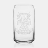 Neemt veel ballen - grappige golf blikvorm glas (Achterkant)
