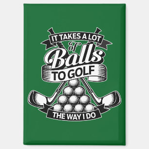 Neemt veel ballen - grappige golf magneet