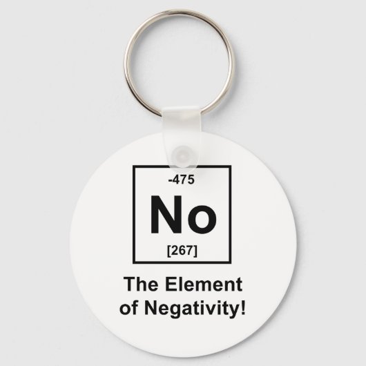 Neen, het element van negativiteit sleutelhanger (Voorkant)
