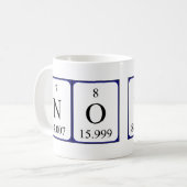 Neen/Ja periodieke woord mok (Voorkant links)