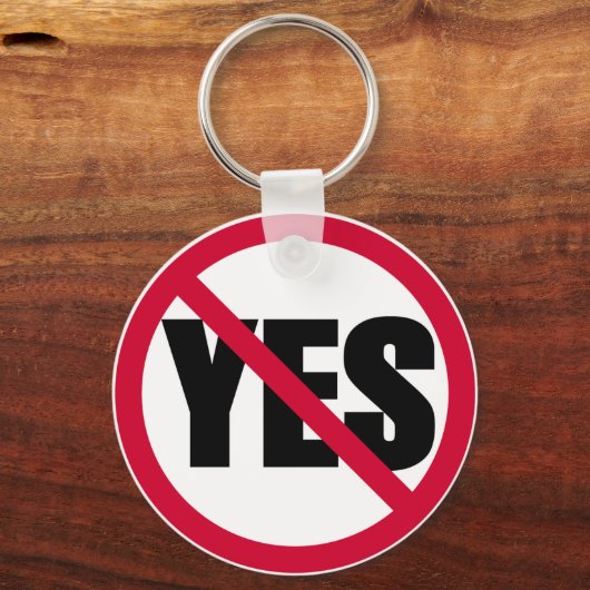 neen ja sleutelhanger (Voorkant)