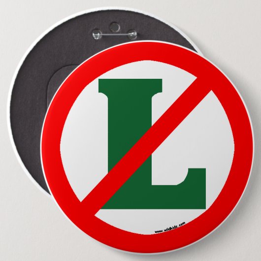 "Neen L" Button (Voorkant /achterkant)