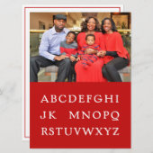 "Neen L"-kerstkaart Feestdagenkaart (Voorkant / Achterkant)