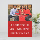 "Neen L"-kerstkaart Feestdagenkaart (Staand voorkant)