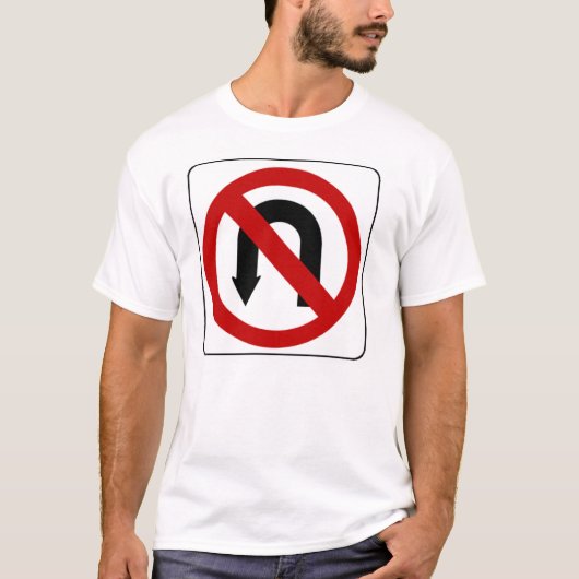 neen_u_draai_sign_01 t-shirt (Voorkant)