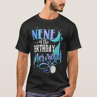 Neen van de geboorte Mermaid Family Matching Party T-shirt