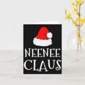 Neenee Claus Christmas Santas Pajama Family Matchi Kaart (Gele Bloem)