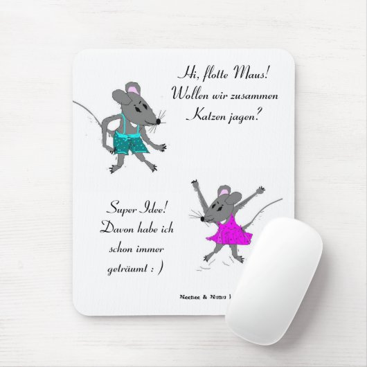 Neenee & Nunu Mäuse Mouse Pad Muismat (Met muis)
