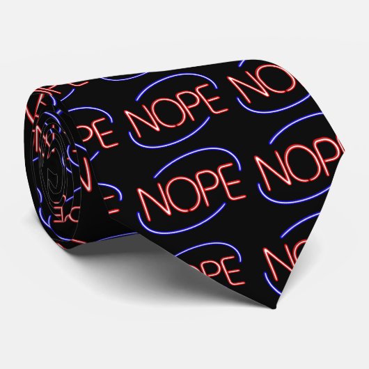 NEEPS in de stijl van een Neon Open Neonbord Stropdas (Opgerold)