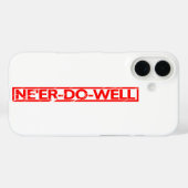 Ne'er-do-well Stamp Case-Mate iPhone Case (Achterkant (horizontaal))