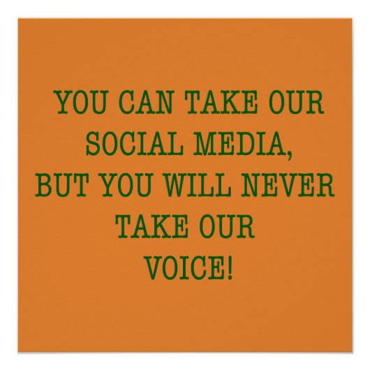 Neer neem onze stem niet. poster (Voorkant)