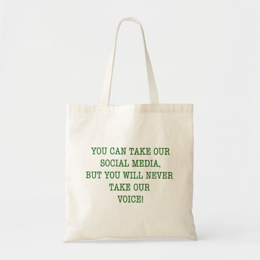 Neer onze stem! tote bag (Voorkant)