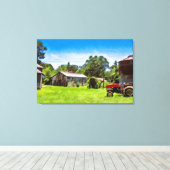 NEER OP HET BOERDERIJ Canvas Art Afdruk (Insitu (Houten vloer))