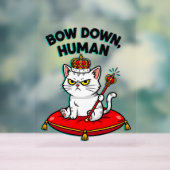 neerbuigen van de mens acryl bord (Neutraal)