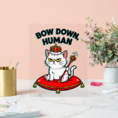 neerbuigen van de mens acryl bord (Huwelijk)