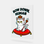 neerbuigen van de mens acryl bord (Hoek)