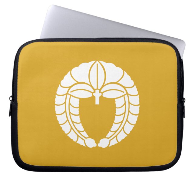 Neergaande wisteria laptop sleeve (Voorkant)