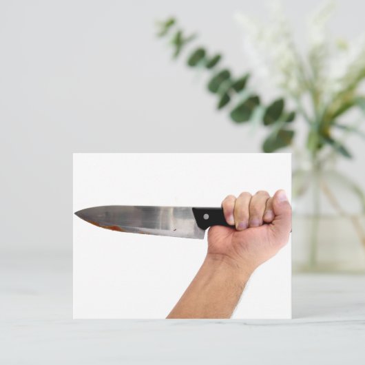 Neergestoken in de Rug - u verdient dit Briefkaart (Staand voorkant)