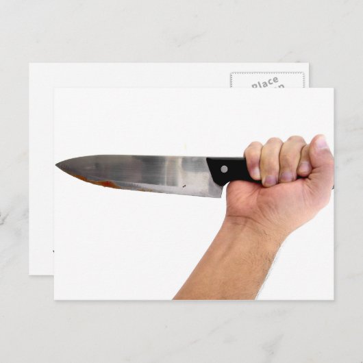 Neergestoken in de Rug - u verdient dit Briefkaart (Voorkant / Achterkant)