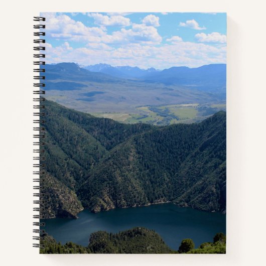 Neerkijkend op de Gunnison-rivier Notitieboek (Voorkant)