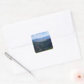 Neerkijkend op de rivier de Gunnison Vierkante Sticker (Envelop)