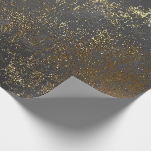 Neerwaarde goud en zwart-wit-16 cadeaupapier (Hoek)